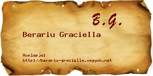 Berariu Graciella névjegykártya